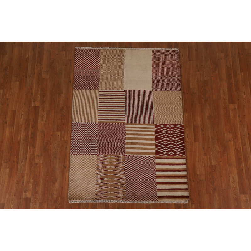 Tapis contemporain Gabbeh 4 x 6