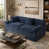 Aged Blue Chenille