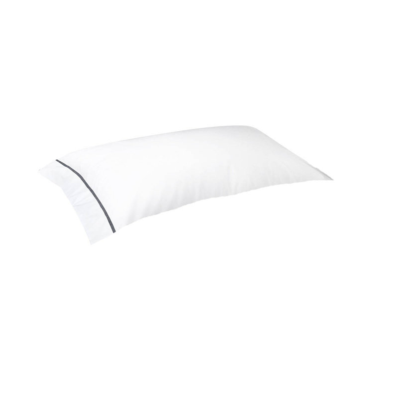 Athena Percale Pillow Case, Platine, Standard Pillowcase