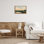«Green Hills», peinture sur toile flottante encadrée grise par Irena Orlov