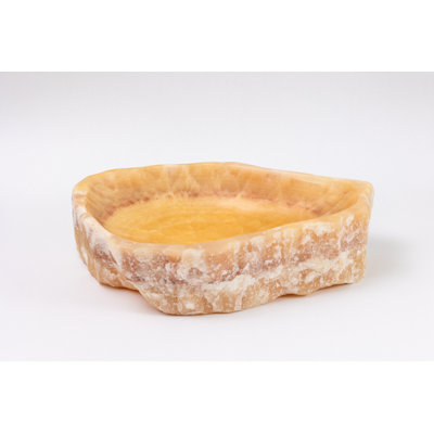 Natural Stone Vessel Bathroom Sink Chiseled Honey Onyx