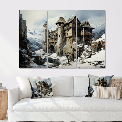 Medieval Castle In Winter Charm I - Castles Wall Art