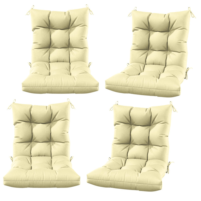 Wynee 5” Outdoor Cushions And Patio Chair Cushions, 4, Grass Green
