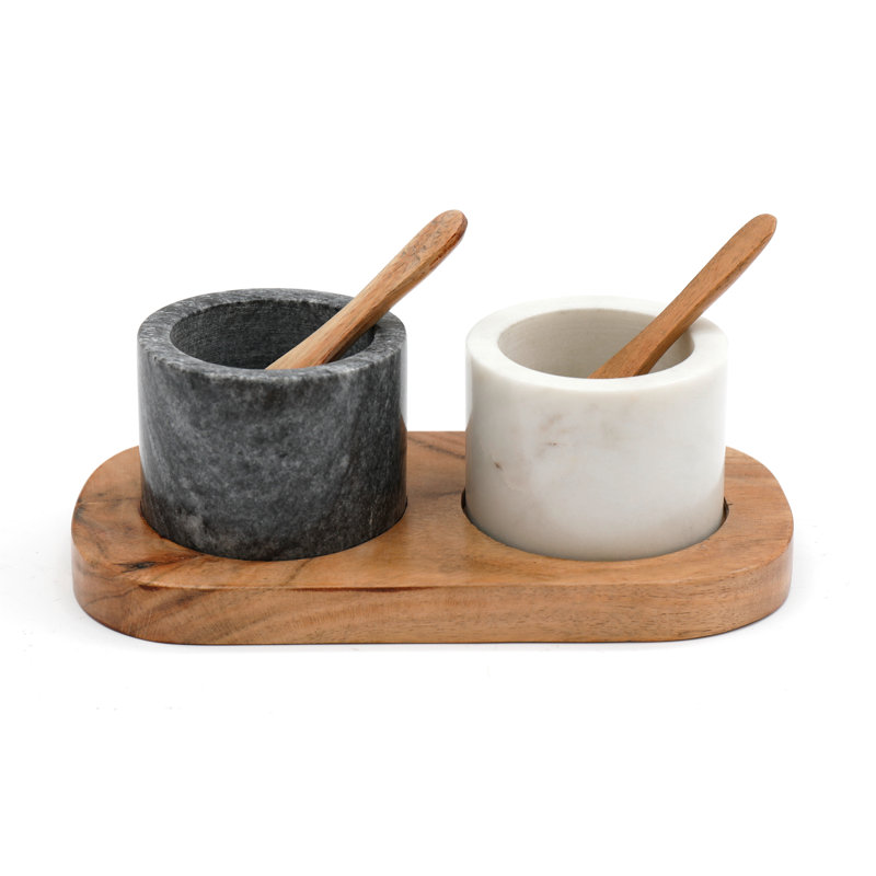 Ebern Designs Leobardo Marble Serving Bowl
