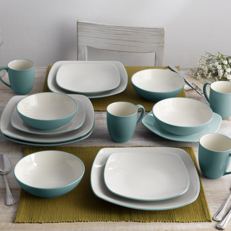 Noritake Colorwave Square Salad Plates, 8-1/4", Turquoise