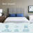 Lucid Upholstered Modern Headboard with Rectangle Tufting, Adjustable Height 47.51" - 59.45", Light Gray, Queen-684152143-684152141