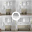 Meuble-lavabo double avec comptoir en quartz