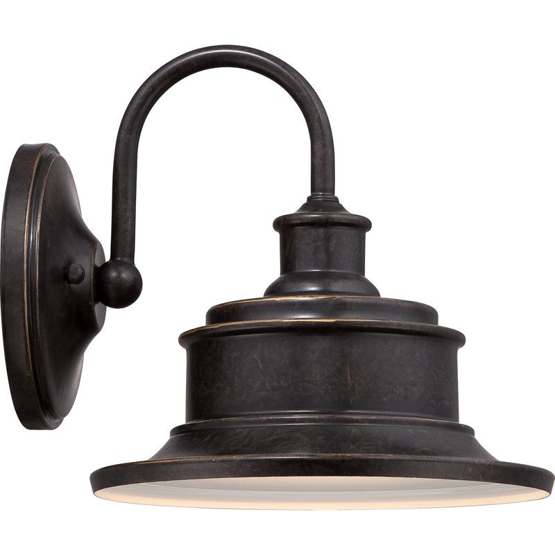 Luminaire de grange d'extérieur Barrick, Bronze, H 11 po x l 11 po x P 12,5 po