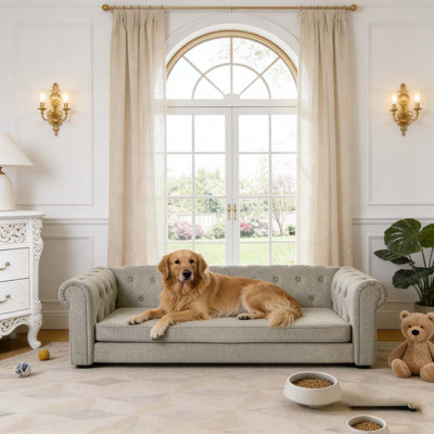modern and fashionable linen fabric dog sofa