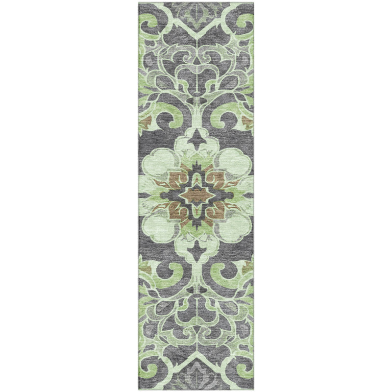 Premium Machine Washable Ralston AMF1947 Global Rug, Runner 2'3" x 7'6"