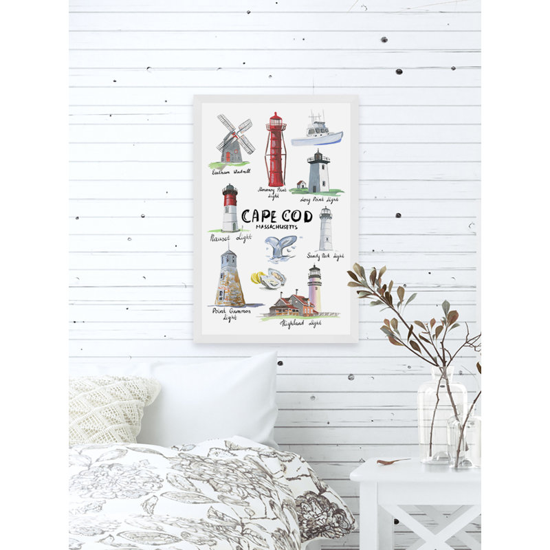 Collection Light House par Marmont Hill - peinture encadrée, H 12 po x l 8 po x P 1,5 po