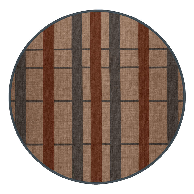 Tapis damier noir lavable à la machine