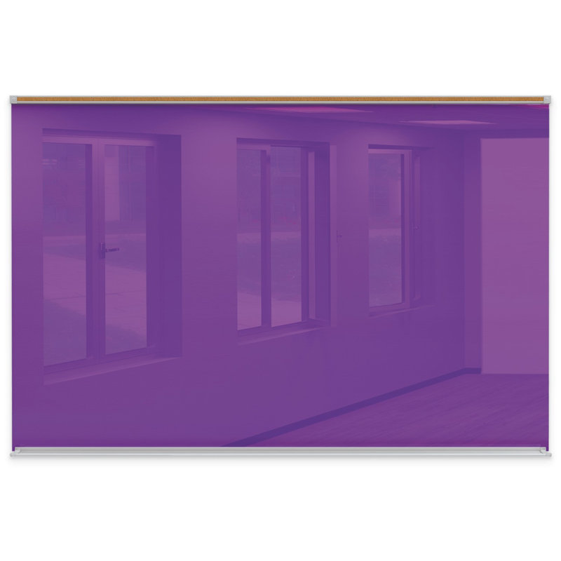 Tableau magnétique mural Liso,, 48 po x 72 po, Mauve