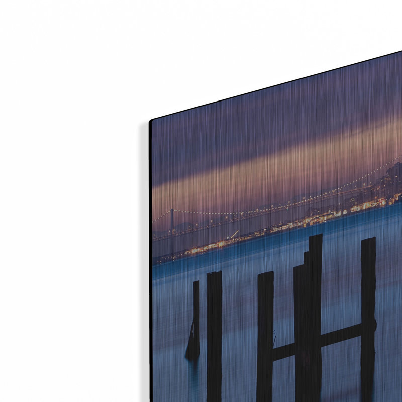 «Bay Pilings Sausalito» par Jeffrey Murray, H 24 po x l 36 po