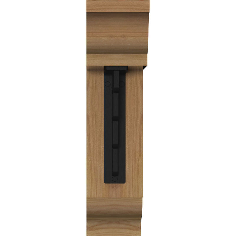 Support de fer traditionnel 4 po Diane, H 16 po x P 13 1/2 po, Cèdre rouge de l'Ouest l 3 1/2 po x T 4 po (lisse
