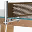 Table de tennis de table d'intérieur haut de gamme avec verre trempé transparent et bois de noyer