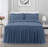 Aria French Country Chic Pinch Pleat Pintuck Ruffle Skirt Bedspread Set-73895853-73895855