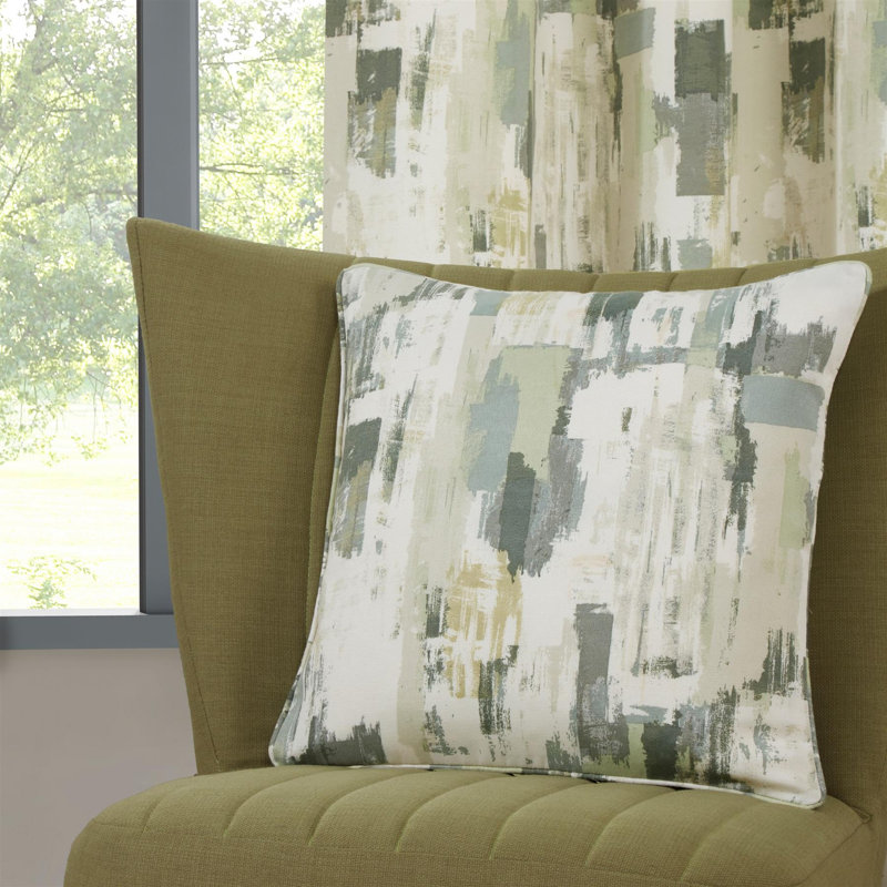 Cotton Blend Room Darkening Curtain Panel Pair, 66x90", Fennel