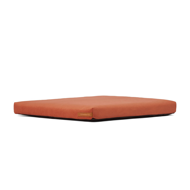 Polyester Pet Bed, 8cm H x 90cm W x 110cm D, Orange