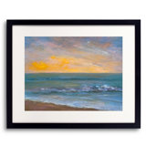 The Sun Went Down Like Honey Print by Dina Gardner