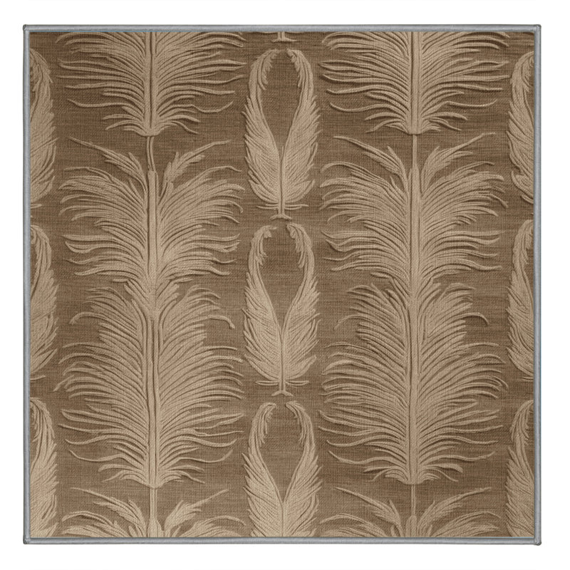 Tapis gris français lavable à la machine, Carré 3 pi
