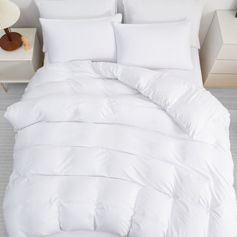 Microfiber Solid Colour Duvet Cover Set, Single (135cm x 200cm), White