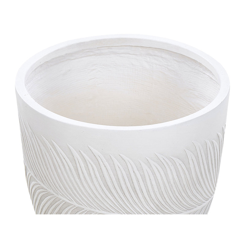Aneyah Pot Planter, 40cm H x 42cm W x 42cm D, White