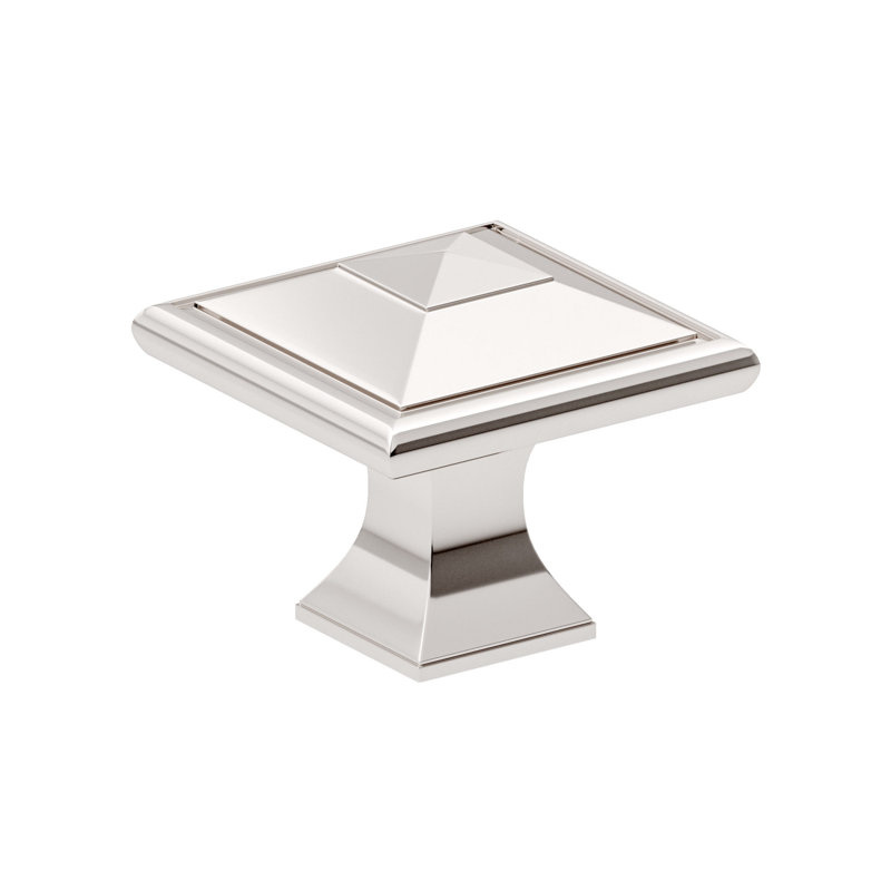 Bouton carré, Nickel poli