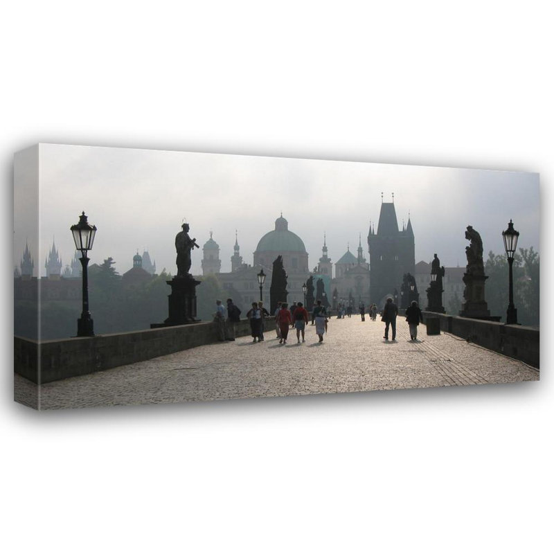Charles Bridge, Prague, 10" H x 18" W