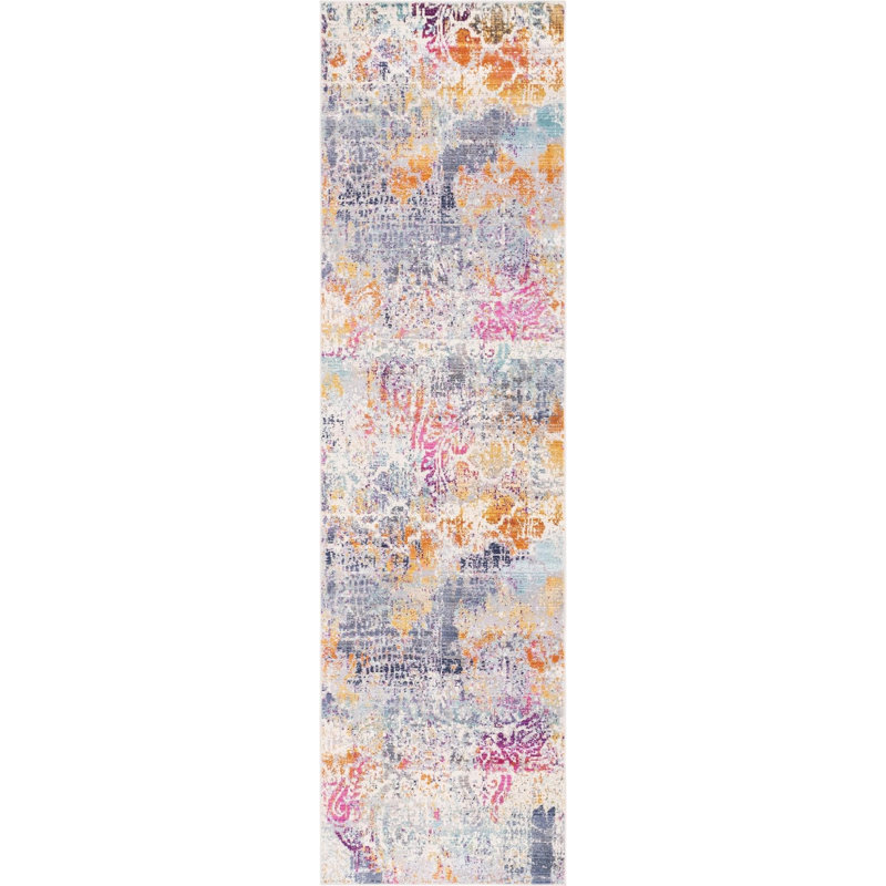 Abstract Indoor Rug, Runner 2'7" x 9'10"