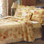 Ensemble de courtepointe à motif floral écru 3 pièces Green King Home Fashions-76251863-92355243