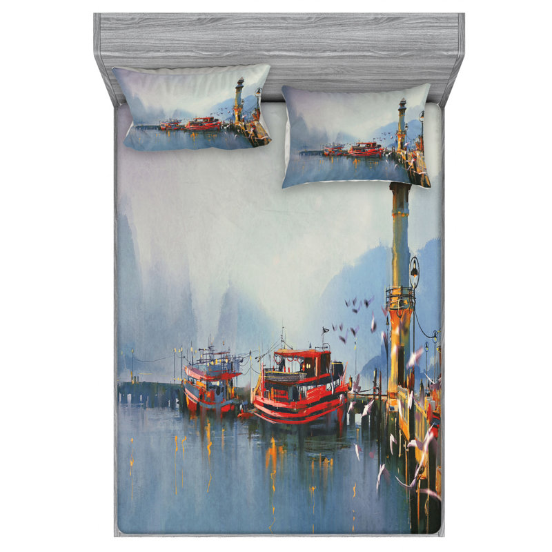 Microfiber Sheet Set, Full Sheet Set with Fitted Sheet