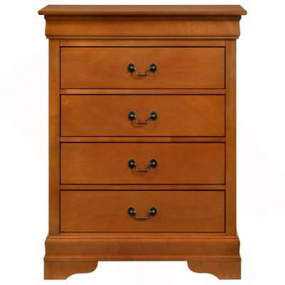 Commode 4 tiroirs, chêne