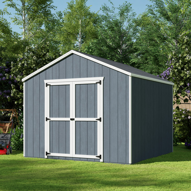 Value Gable Outdoor Wood Storage Shed, 10' x 10', No