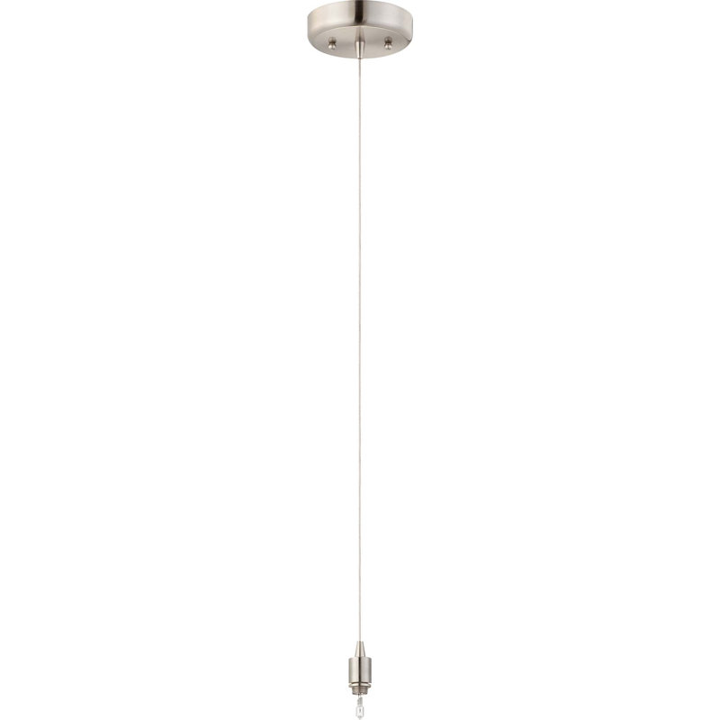 Luminaire suspendu à 1 lumière en nickel brossé 1 lumière Espirit 