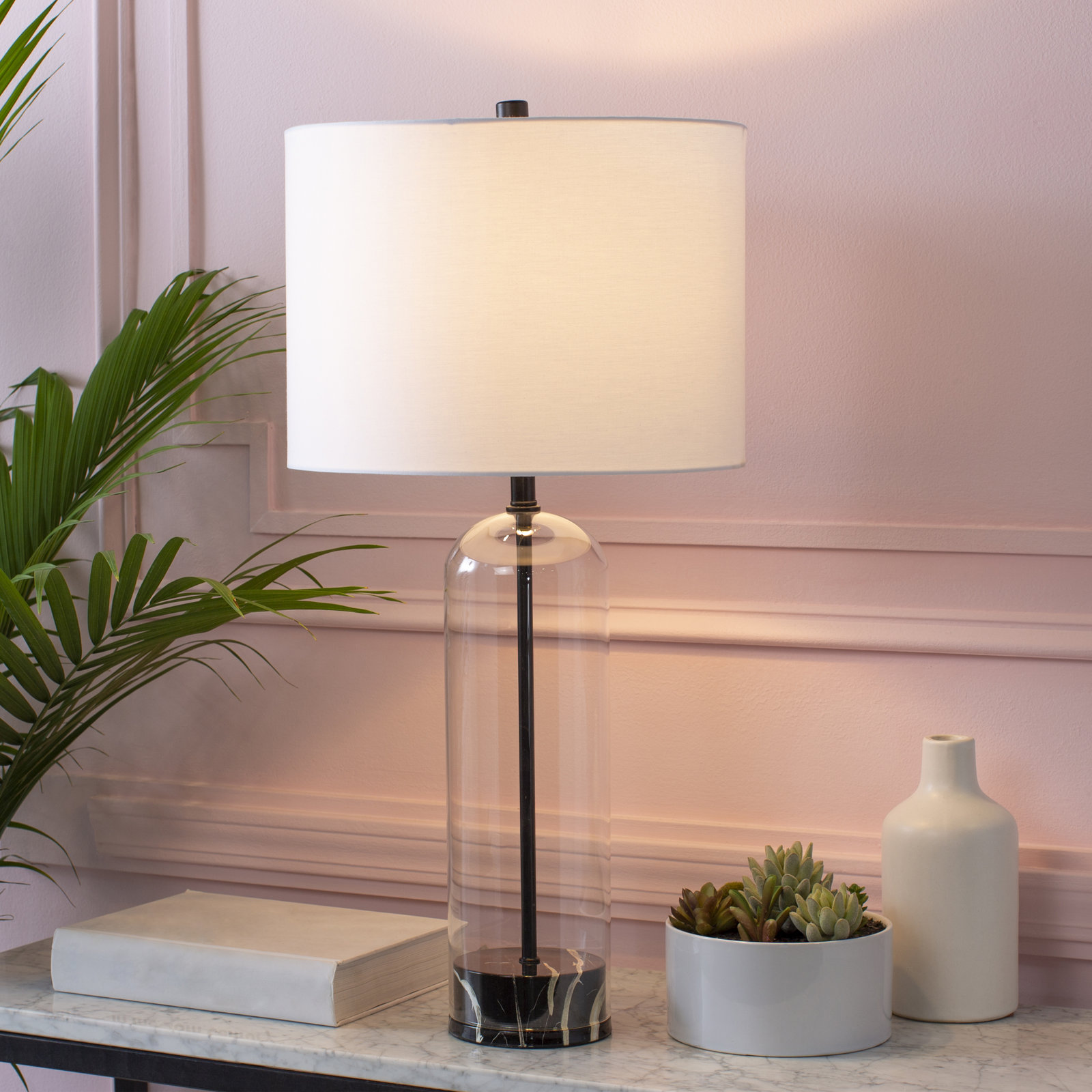Table Lamp, Black/White