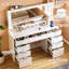 Meuble-lavabo 9 tiroirs en bois manufacturé avec miroir DEL -1018757085