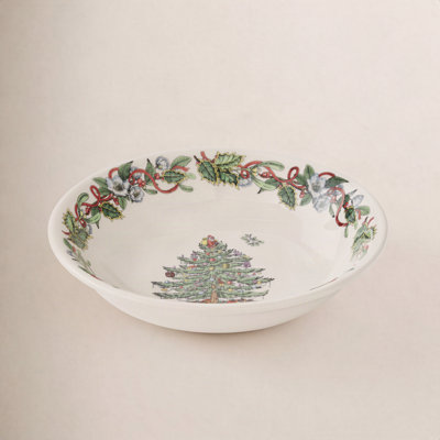 Christmas Wreath Earthenware Cereal Bowl
