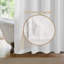 Soft Tufted Texture Chenille Stripe Shower Curtain-1409252507