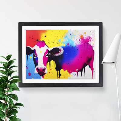 Cow Splash Vol.5 Abstract - Single Picture Frame Print