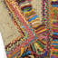 Tapis géométrique tissé à la main multicolore-924230892