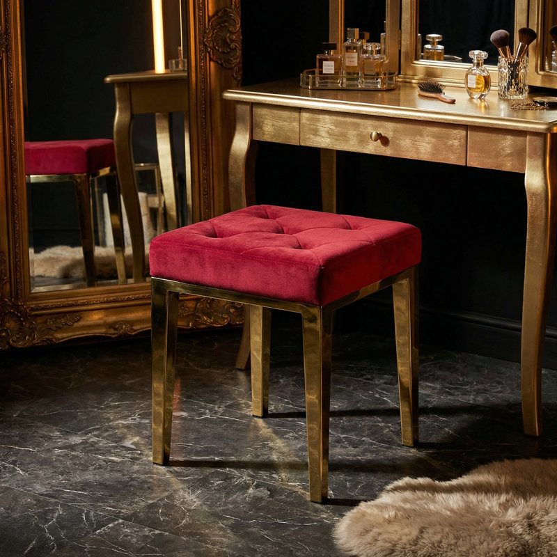 Pericles Velvet Ottoman