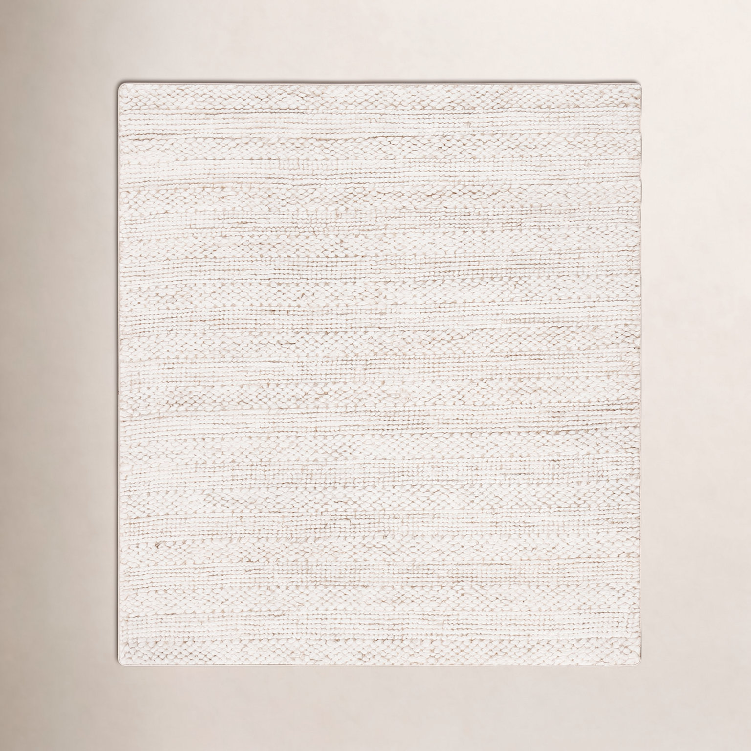 Stanwick Bleached Hand-Woven Jute Rug, Square 8'