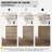 72" Wall Mounted Double Bathroom Vanity with Sink-2127617891