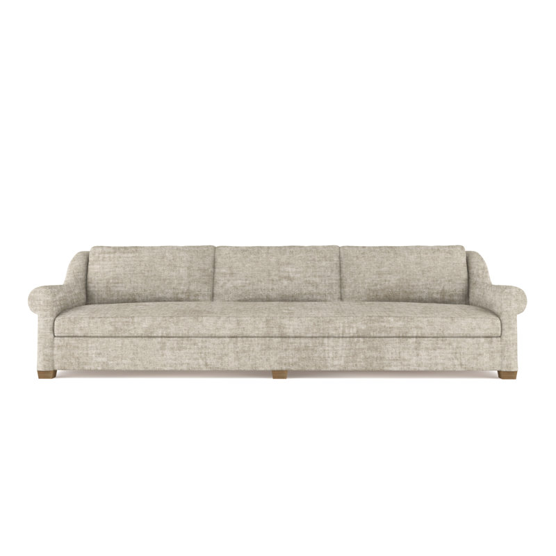 Canapé Thompson, H 32 po x l 120 po x P 46 po, Velours écrasé huître, Patiné