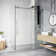 Elan E-class 46" W x 34" D x 76" H Sliding Frameless Shower Enclosure with 3/8" Clear Glass