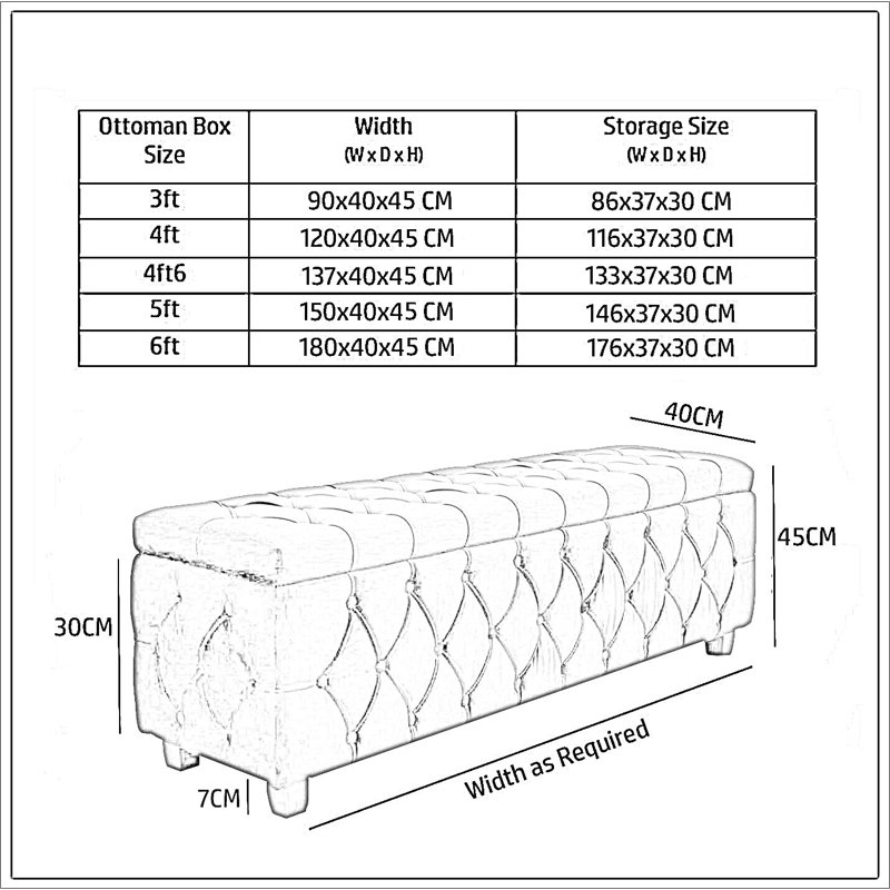 Riga Wide Velvet Tufted Rectangle Solid Color Ottoman Box with Storage, Upholstered Footstool Shoes Bench with Legs