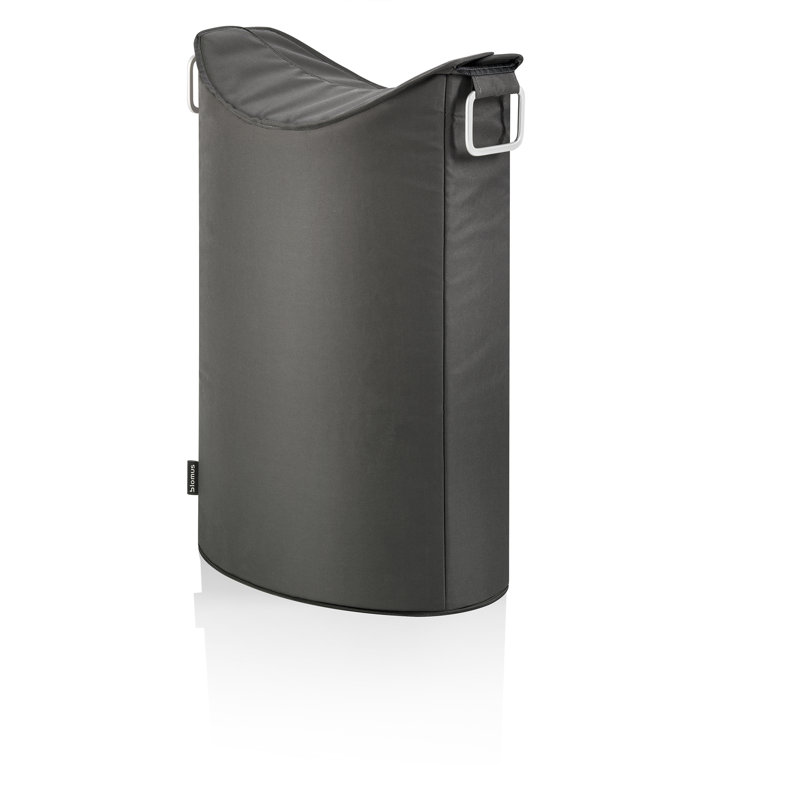 Frisco Laundry Hamper, Anthracite, 26.8' H x 12.6'' W x 18.5'' D