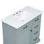 Meuble-lavabo 36 po avec lavabo, lavabo en céramique, 2 tiroirs basculants, charnières de porte à fermeture en douceur-126271365