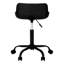 Chaise de bureau pivotante, chaise à hauteur réglable, chaise d'ordinateur à dossier bas avec base en métal-197821452-197821443
